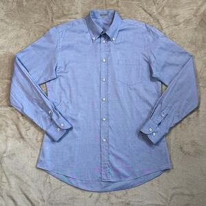 Bottega Veneta Men's Size 52‎ Blue Button Down Shirt Made in Italy